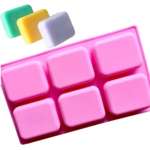 6 Piece Rounded Silicone Mold Handmade Soap