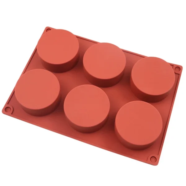 e4f5ec24c34796e6d506597402f96b9d.webp 6 Piece Small Cylindrical Silicone Mold Handmade Soap