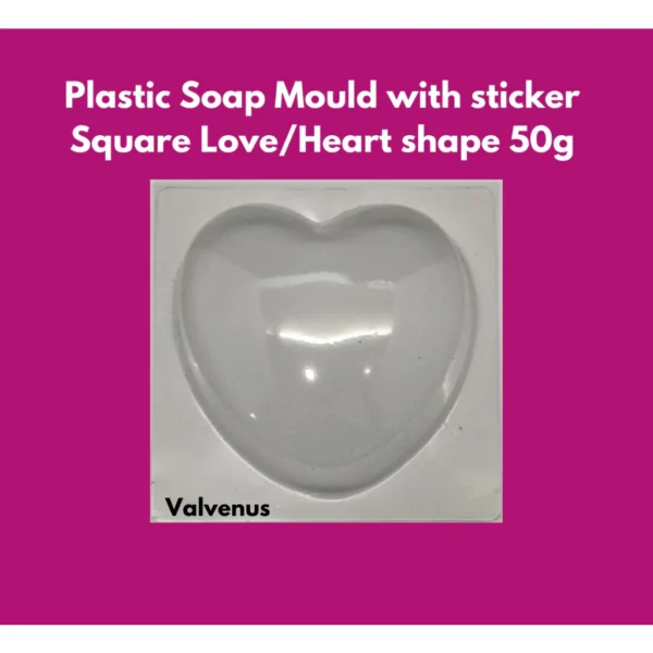 100pcs Heart Shape 50g plastic soap mould
