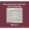 100pcs Square Shape 50g plastic soap mould