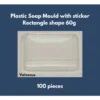 100pcs Square Shape 60g plastic soap mould