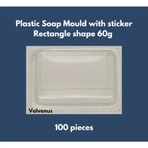 100pcs Square Shape 60g plastic soap mould