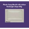 100pcs Square Shape 60g plastic soap mould
