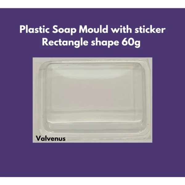 100pcs Square Shape 60g plastic soap mould