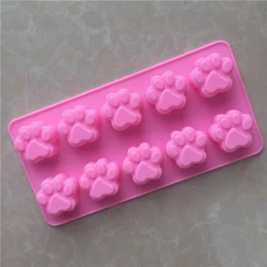10 Piece Cat Paw Silicone Mold Handmade Soap