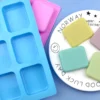 6 Piece Rounded Silicone Mold Handmade Soap