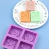 4 Piece Silicone Mold Handmade Soap