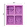 4 Piece Silicone Mold Handmade Soap