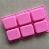 6 Piece Rounded Silicone Mold Handmade Soap