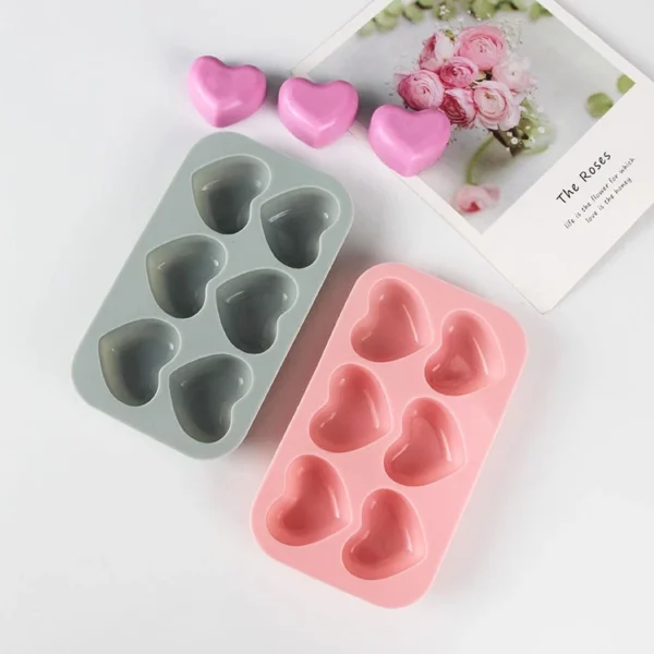 Heart Shaped Silicone Mold Handmade Soap