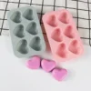 Heart Shaped Silicone Mold Handmade Soap