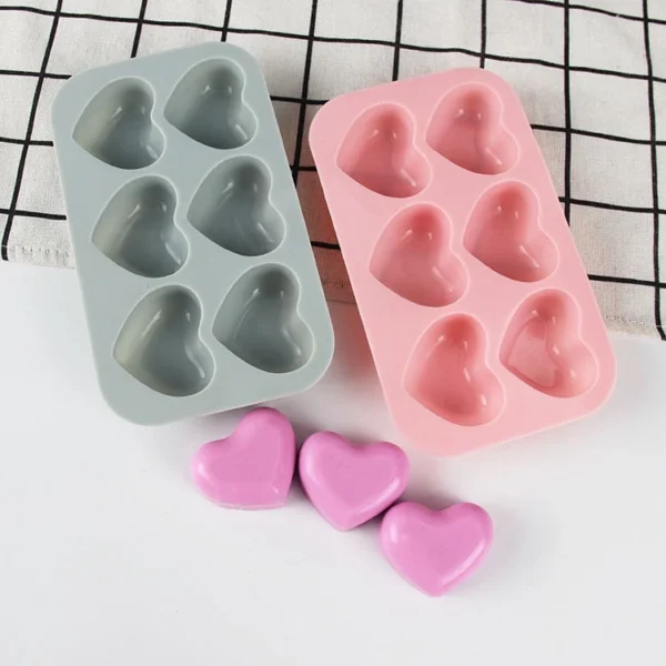 Heart Shaped Silicone Mold Handmade Soap