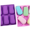 6 Piece Hand Kneaded Shape Silicone Mold Handmade Soap