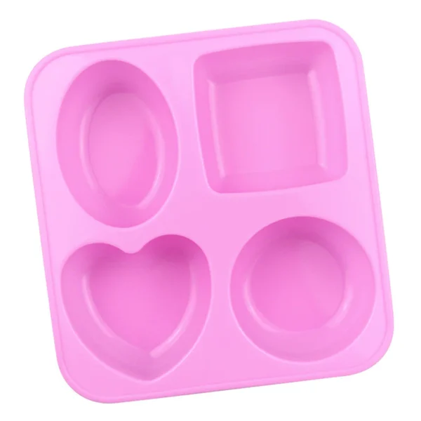 Square Heart Round Silicone Mold Handmade Soap