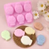 6 Piece Cartoon Fish Silicone Mold Handmade Soap