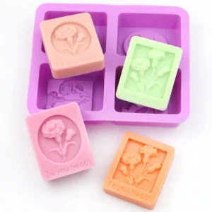 4 Piece Silicone Mold Handmade Soap