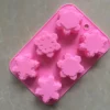 6 Piece Snowflake Silicone Mold Handmade Soap