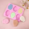 6 Piece Cartoon Fish Silicone Mold Handmade Soap